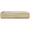 vidaXL Bed Frame without Mattress Sonoma Oak 135x190 cm Double