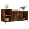 vidaXL TV Cabinet Smoked Oak 100x35x55 cm Engineered Wood