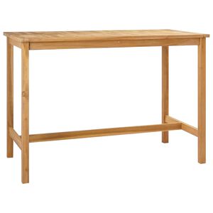 vidaXL Bar Table Natural 150 x 75 x 105 cm Solid Teak Wood