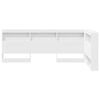 vidaXL Storage Headboard with Shelf White 100 cm Engineered Wood