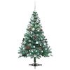vidaXL Artificial Christmas Tree with Stand Green 150 cm PVC and Steel