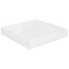 vidaXL Floating Wall Shelves 4 pcs High Gloss White 23x23.5x3.8 cm MDF