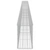 vidaXL Gabion Wall with Covers Galvanised Steel 600x30x50 cm