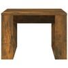 vidaXL Side Table Smoked Oak 50x50x35 cm Engineered Wood