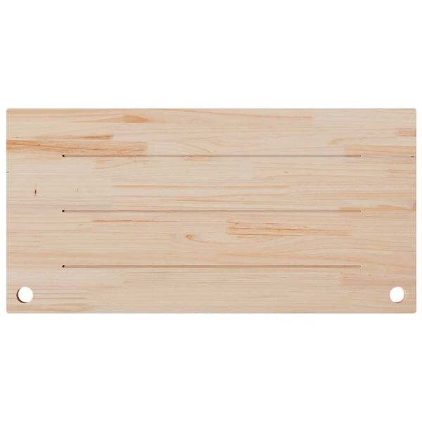 vidaXL Desk Top White 100x50x2.5 cm Solid Wood Pine