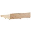 vidaXL Bed Frame without Mattress 180x200 cm Super King Solid Wood Pine