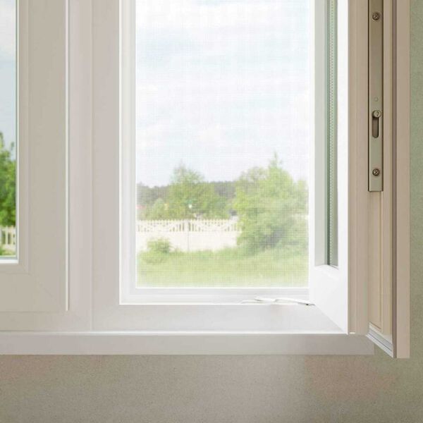 vidaXL Insect Mesh Screen White 100 x 500 cm Fibreglass