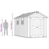 Keter Garden Shed Oakland 7511 Anthracite