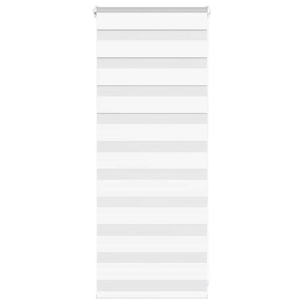 vidaXL Zebra Blind White 60x100 cm Fabric Width 55.9 cm Polyester