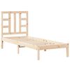 vidaXL Bed Frame without Mattress 75x190 cm Small Single Solid Wood
