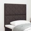 vidaXL Headboard with LED Strip Lights Adjustable Brown 90 cm Fabric