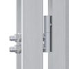vidaXL Garden Gate with Lock Silver 96 x 100 cm Stainless Steel