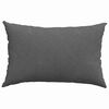 vidaXL Sofa Pillows 2 pcs Dark Grey 60 x 40 cm Corduroy Fabric