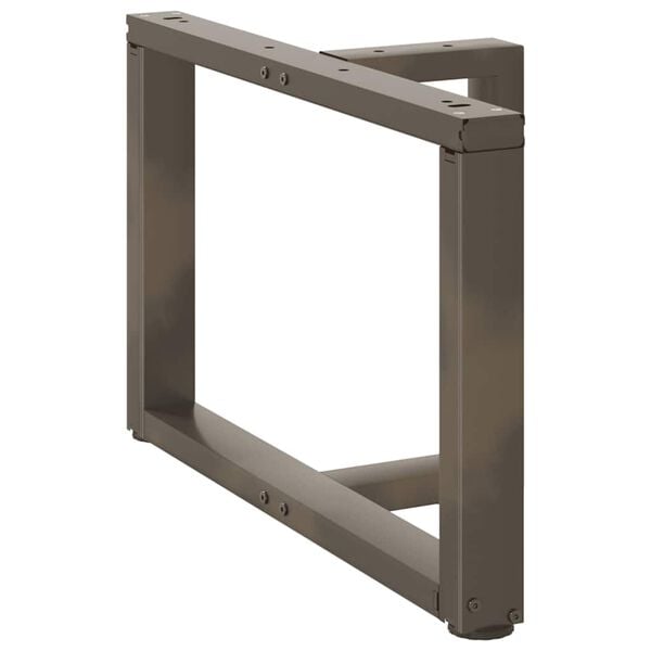 vidaXL Coffee Table Legs T-Shaped&nbsp;2 pcs Black 60x25x(42-43) cm Steel