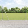 vidaXL Fence with Post Silver 1.5 x 10 m Steel