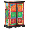 vidaXL Hand Painted Sideboard with Doors 53x30x75 cm Solid Wood Mango