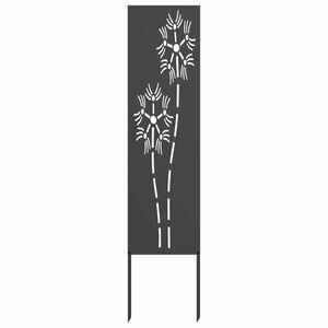 vidaXL Garden Privacy Screen Black 32 x 140 cm Cold-rolled steel