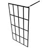 vidaXL Walk-in Shower Screen Clear Tempered Glass 100x195 cm