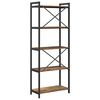 vidaXL Bookshelf Old wood 60 x 30 x 155 cm Engineered Wood