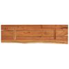 vidaXL Wall Shelf 60x20x3.8 cm Rectangular Solid Wood Acacia Live Edge