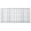 vidaXL Gabion Raised Bed Silver 170 x 50 x 80 cm Galvanised Steel