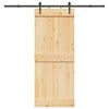 vidaXL Sliding Door with Hardware Set 85x210 cm Solid Wood Pine