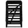 vidaXL Wheelie Bin Storage Black 84x90x128.5 cm Solid Wood Pine