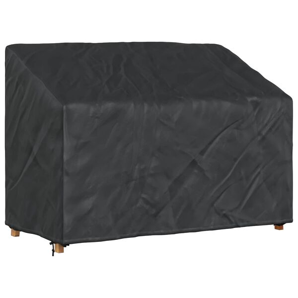 vidaXL Garden Bench Cover Black 134 x 70 x 65 / 94 cm 600D fabric