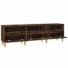 vidaXL TV Cabinet Smoked Oak 150x30x44.5 cm Engineered Wood