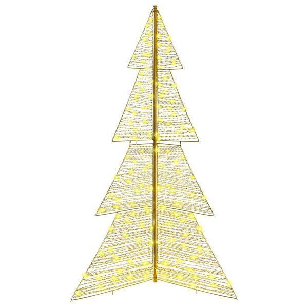 vidaXL Christmas Tree with 240 LEDs Warm White 180 cm PET