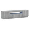 vidaXL LED TV Cabinet Grey Sonoma Engineered Wood