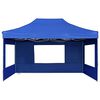 vidaXL Professional Folding Party Tent with Walls Aluminium 4.5x3 m Blue