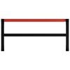 vidaXL Work Bench Frame Metal 120x57x79 cm Black and Red