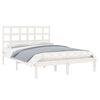 vidaXL Bed Frame without Mattress White 160x200 cm Solid Wood