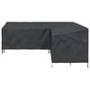 vidaXL Furniture Cover Black 235 x 235 x 80 cm 600D Oxford Fbric