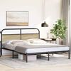 vidaXL Bed Frame Without Mattress 150x200 cm King Size Sonoma Oak Engineered Wood