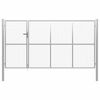 vidaXL Garden Gate Steel 350x175 cm Silver