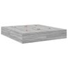 vidaXL Storage Bed Frame Grey Sonoma 200 cm Engineered Wood