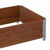 vidaXL Pallet Collar Brown 100x50 cm Solid Wood Pine