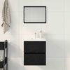 vidaXL Bathroom Sink Cabinet Black Oak 41x38.5x45 cm Engineered Wood