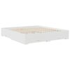 vidaXL Bed Frame with Headboard White 180 x 200 cm Engineered Wood