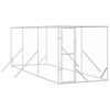 vidaXL Outdoor Dog Kennel Silver 2x6x2 m Galvanised Steel