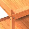 vidaXL Potting Table with Shelves Brown 108x45x86.5 cm Solid Wood Pine