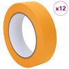 vidaXL Painter Masking Tapes 12 pcs Yellow 30mm x 50m Paper