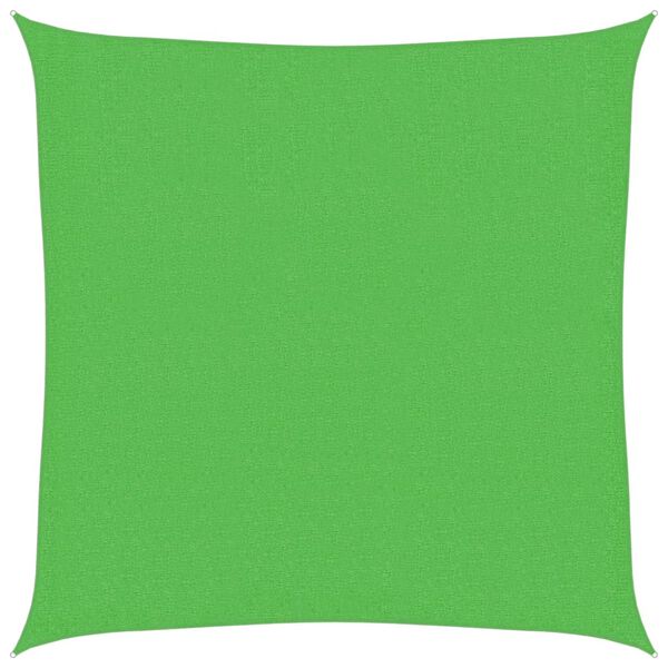 vidaXL Sunshade Sail 160 g/m² Light Green 3x3 m HDPE