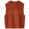 Kids' Sweater Vest Knitted Cognac 140