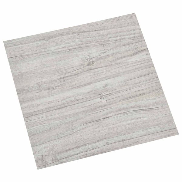 vidaXL Flooring Planks 55 pcs Light Grey 5.11 m&sup2; PVC