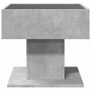 vidaXL Coffee Table with LED Concrete Grey 50x50x45 cm Engineered Wood