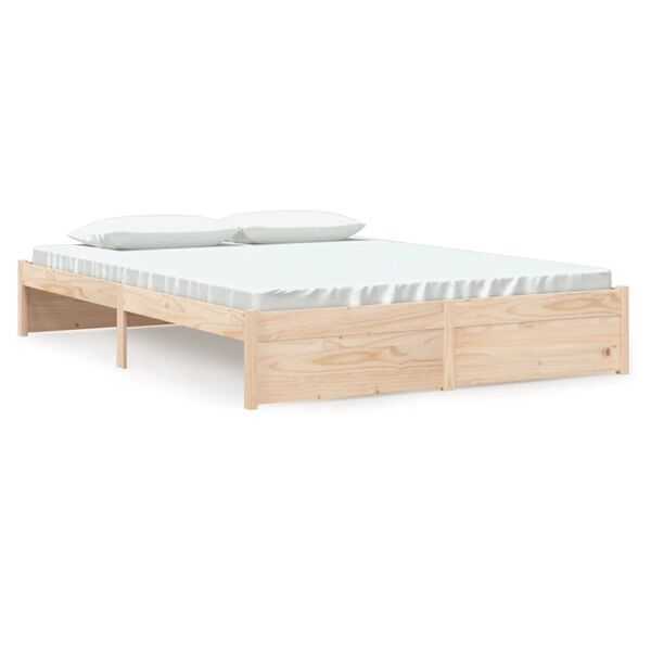vidaXL Bed Frame without Mattress Solid Wood 160x200 cm