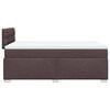 vidaXL Box Spring Bed with Mattress Dark Brown 120x190 cm Fabric